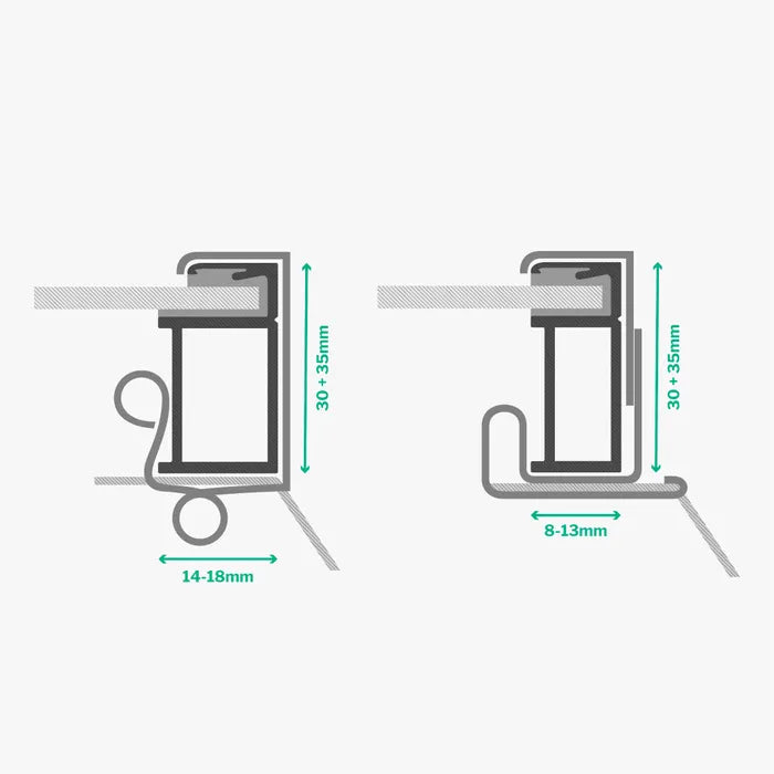 BB-Boxclip 30mm BirdBlocker special 8-13mm tunna ramar