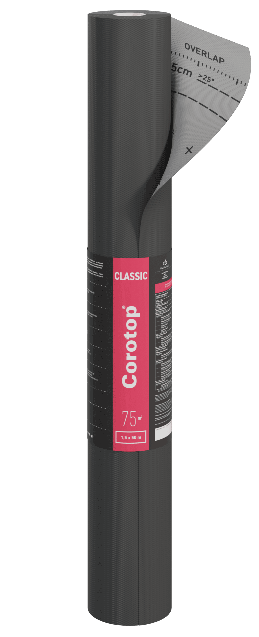 Takmembran / underlagsduk CLASSIC Diffusionsöppen 130gr/m2