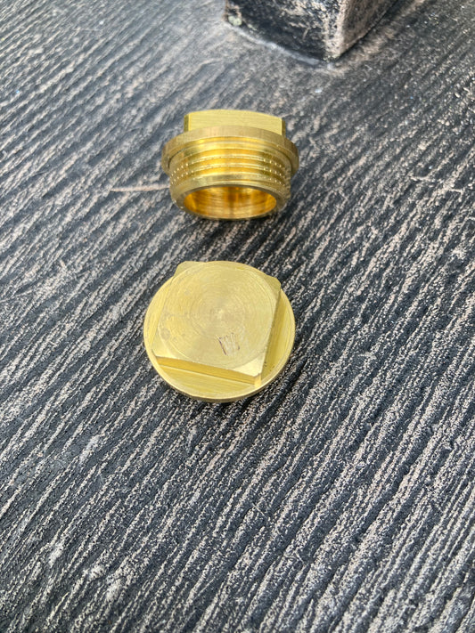 Plugg 3/4" Mässing