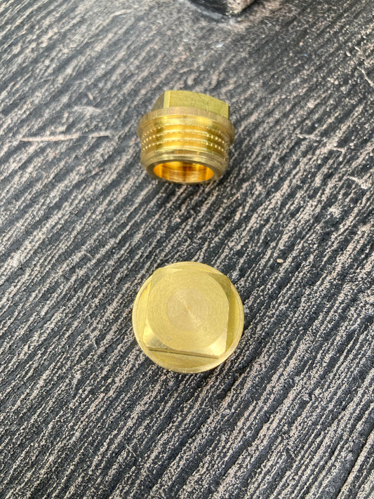 Plugg 1/2" Mässing